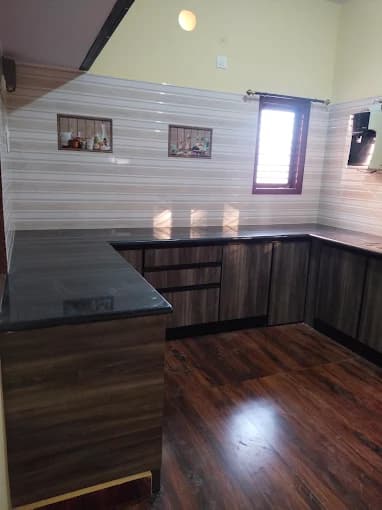 Kitchen counter and corner storage